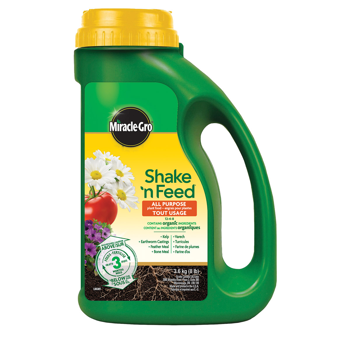 Miracle-Gro Shake ’n Feed All Purpose Plant Food 12-4-8, 3.63kg