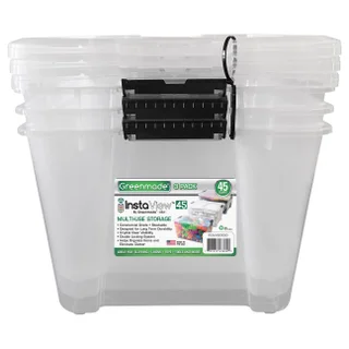 GREENMADE 45QT 3PK STORAGE LOCKING HANDLES W/LID