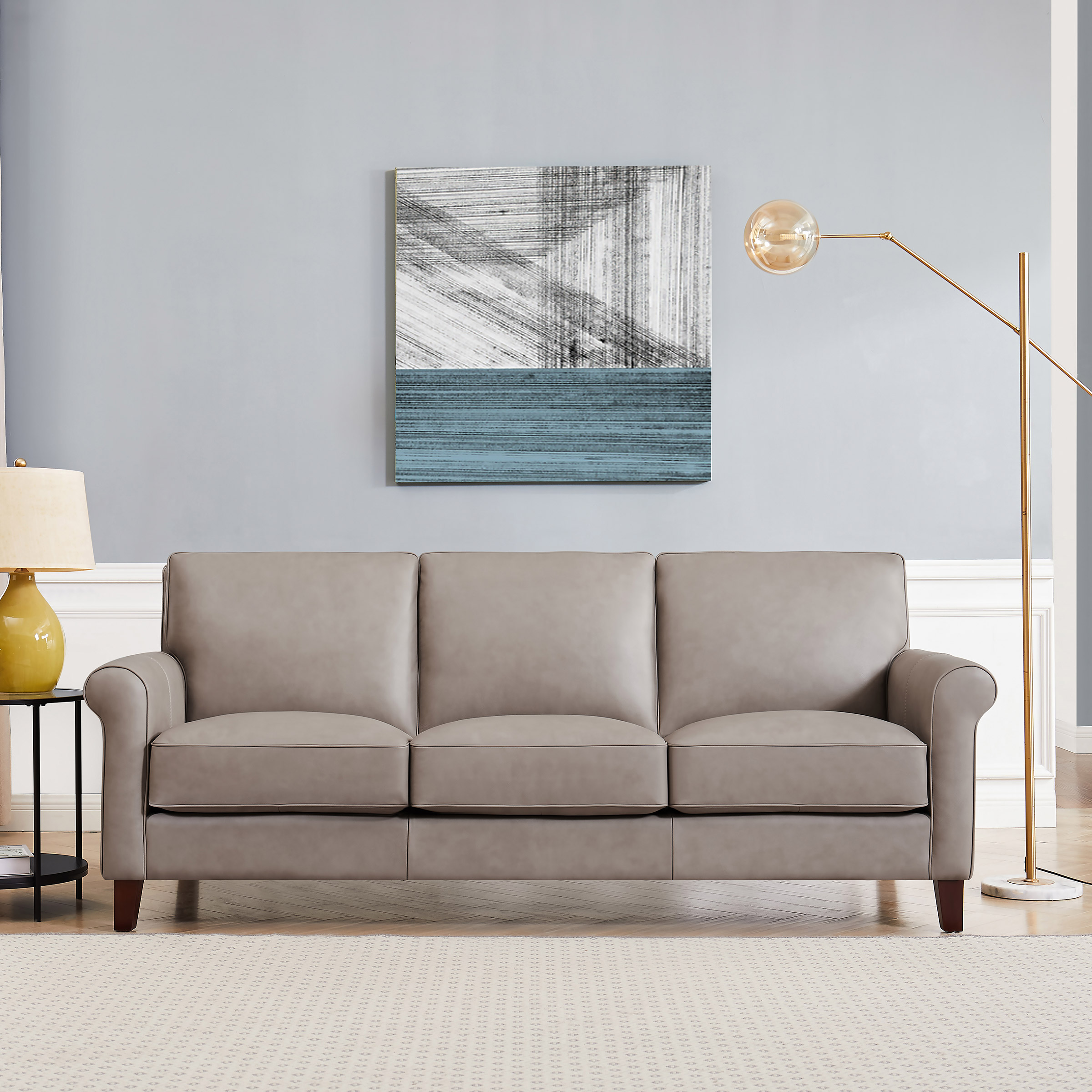 Prospera Home Larsen Top Grain Leather Sofa