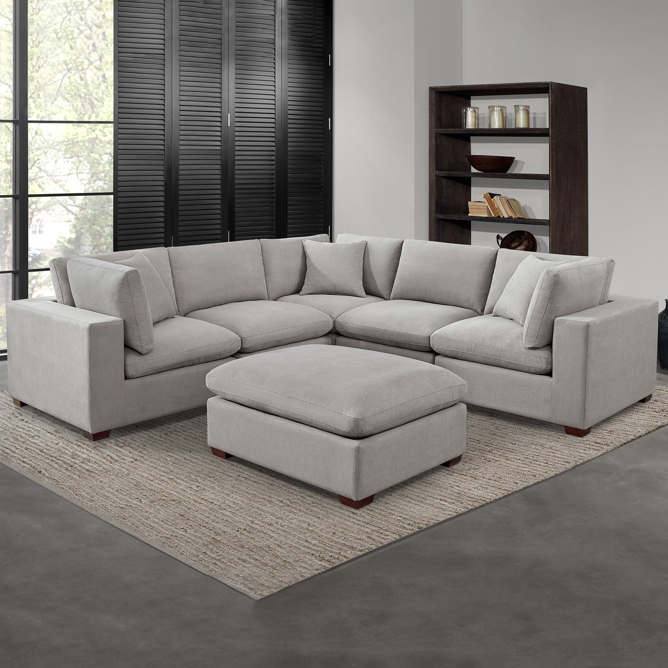 【現地取引のみ】Costco Thomasville L字ソファ Thomasville Kent L字ファブリックソファ | Costco Japan
