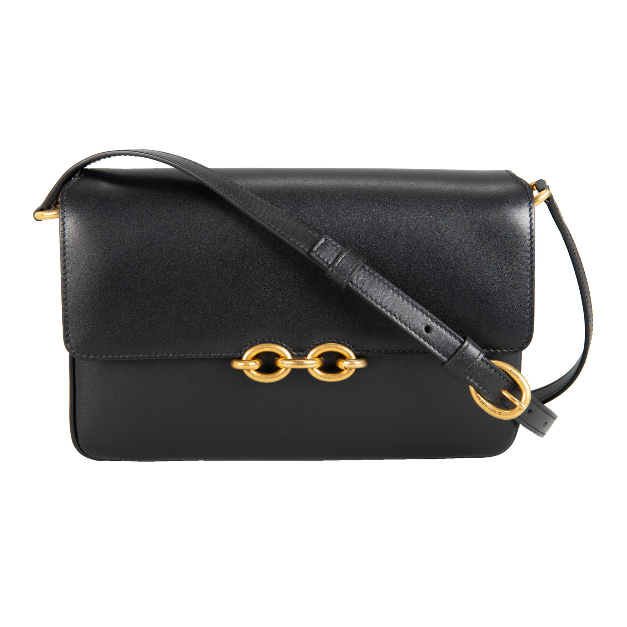 YSL Satchel Le Maillon Queens Bag Nero, Black | Costco