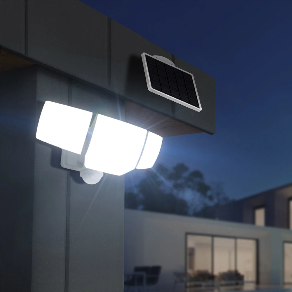 LUTEC Motion Activated Solar Security LED Light | Costco