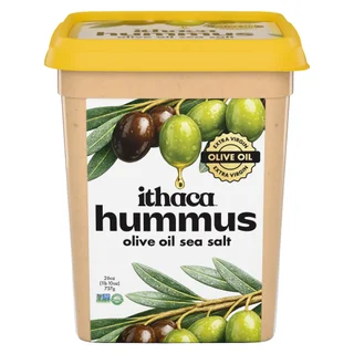 ITHACA HUMMUS OLIVE OIL AND SEA SALT 26 OZ