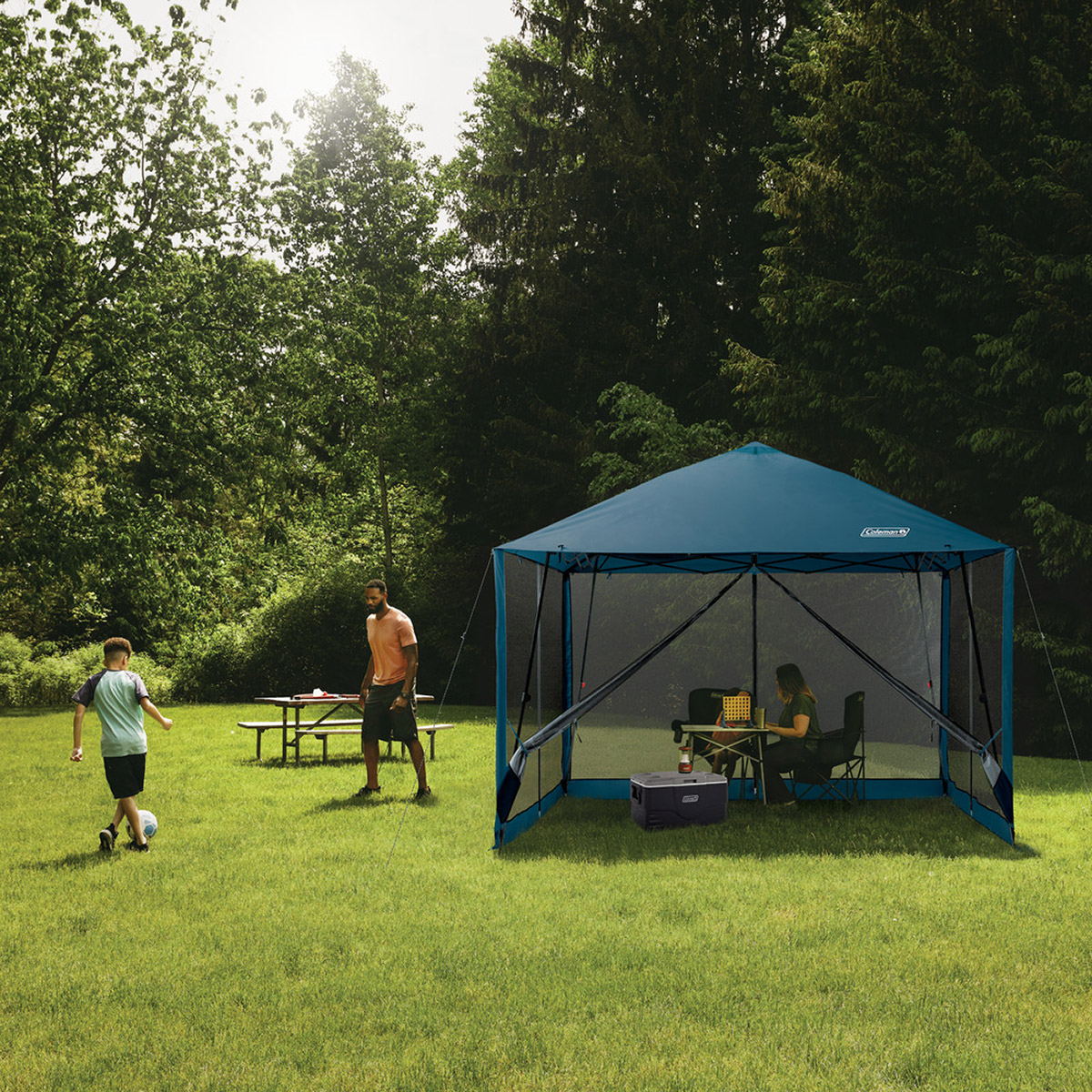 Coleman 13 ft. x 13 ft. Screenhouse with Sunwall | Costco