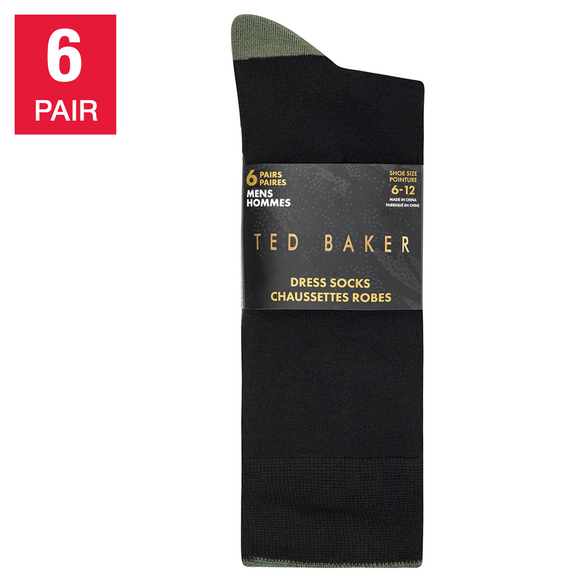 Ted Baker Men's Dress Socks, 6-pair