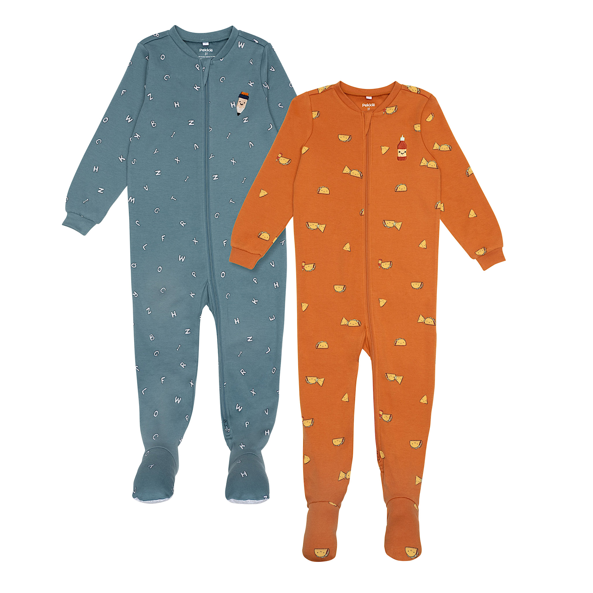 Pekkle Toddler Organic Cotton Sleeper, 2-pack