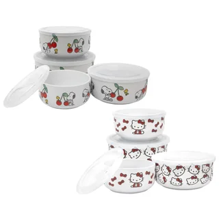 ZRIKE 8-PIECE CERAMIC FOOD STORAGE SET
