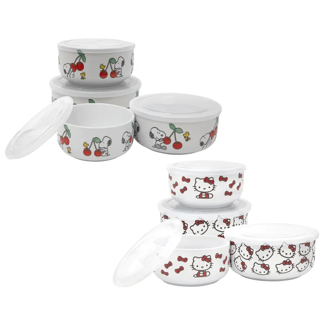 ZRIKE 8-PIECE CERAMIC FOOD STORAGE SET