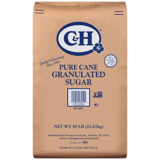 C&H Granulated Sugar, 50 lbs