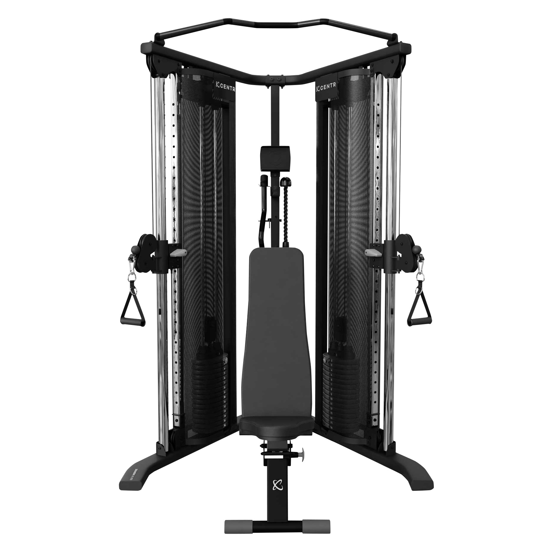 Centr 2 Home Gym Functional Trainer with Folding Workout Bench and 3-month Centr Membership