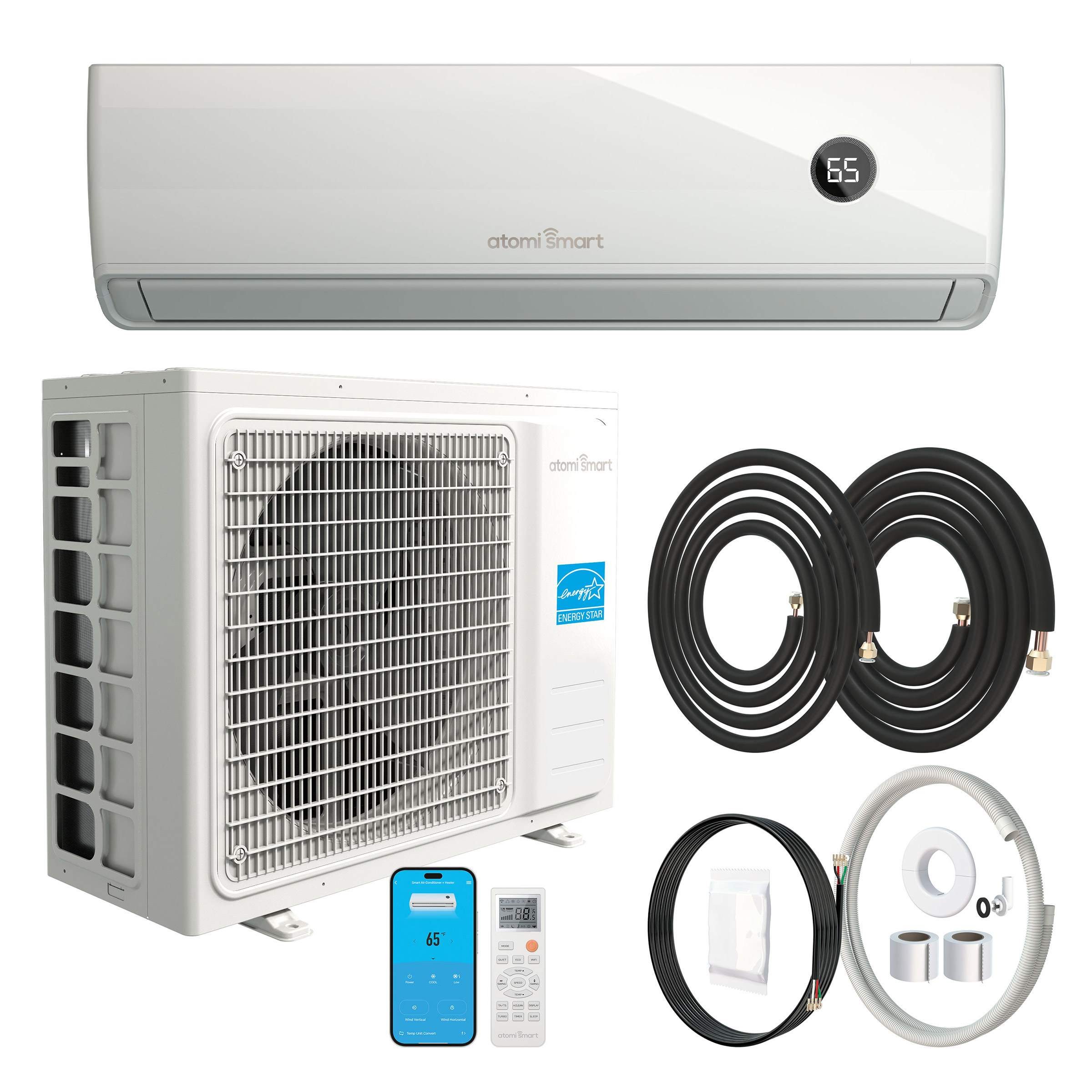 Atomi Smart 18K BTU Tempestas Smart Air Conditioner + Heater