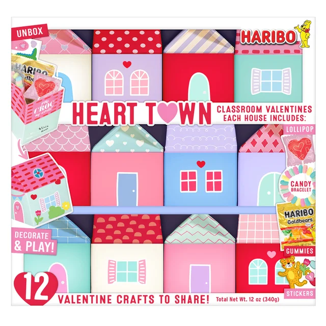 HEART TOWN VALENTINE DIY CRAFT WITH CANDY 12OZ