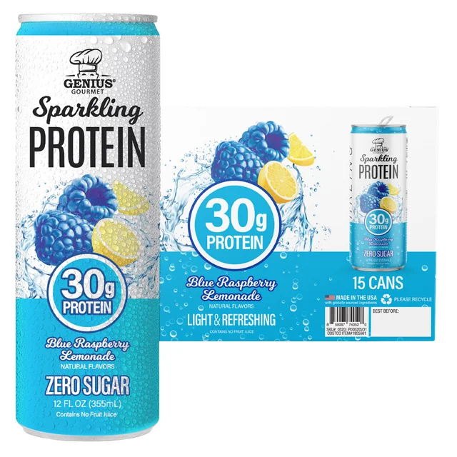 GENIUS GOURMET CLEAR PROTEIN DRINK 12 FL OZ / 15 PACK