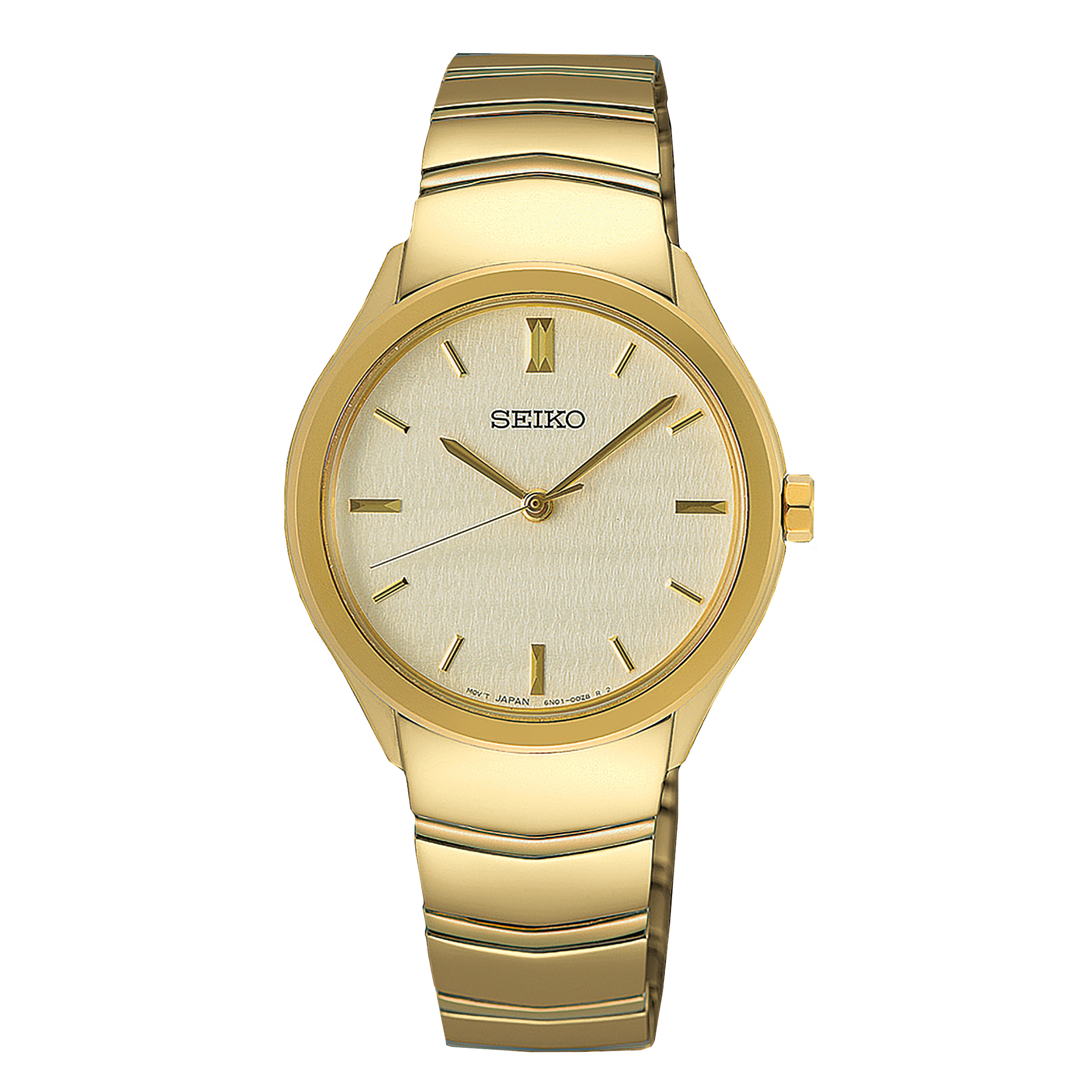 Seiko Essentials Champagne Dial Ladies Watch