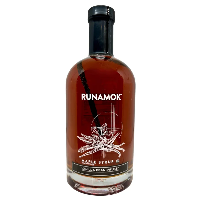 RUNAMOK VANILLA BEAN INFUSED MAPLE SYRUP 25.4 OZ