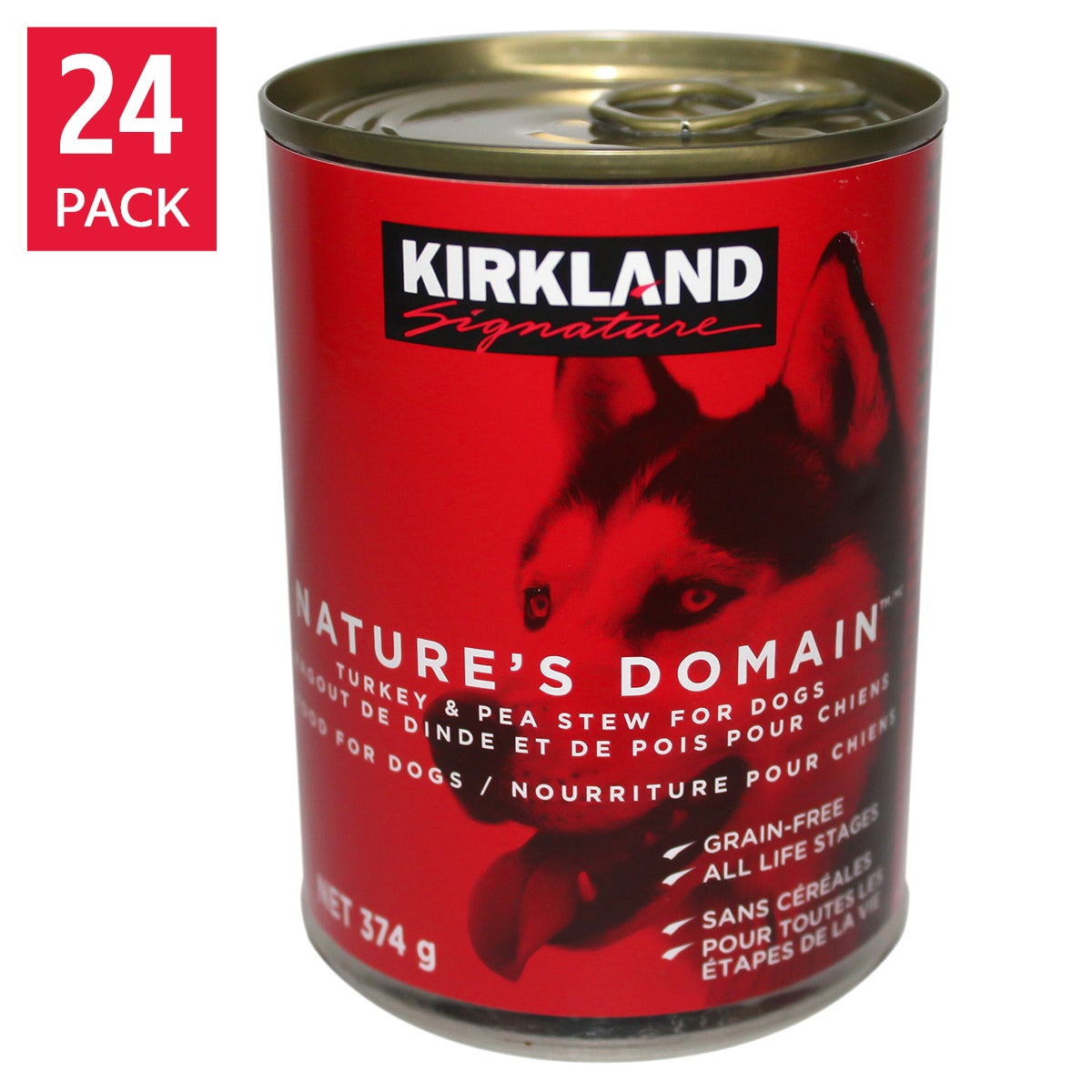 Kirkland Signature Nature's Domain Turkey and Pea Stew Canned Dog