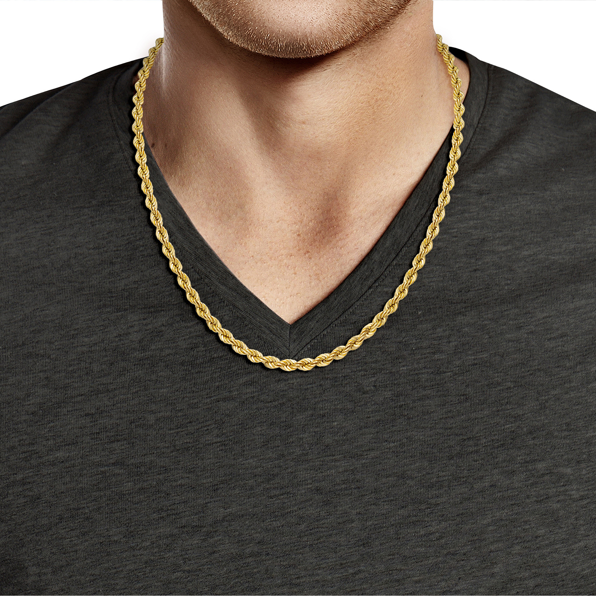 14kt Yellow Gold Rope Necklace | Costco