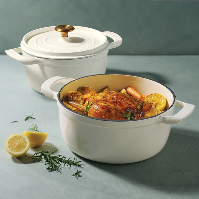TRAMONTINA DUTCH OVEN CAST IRON 4QT + 6QT 2-PIECE SET