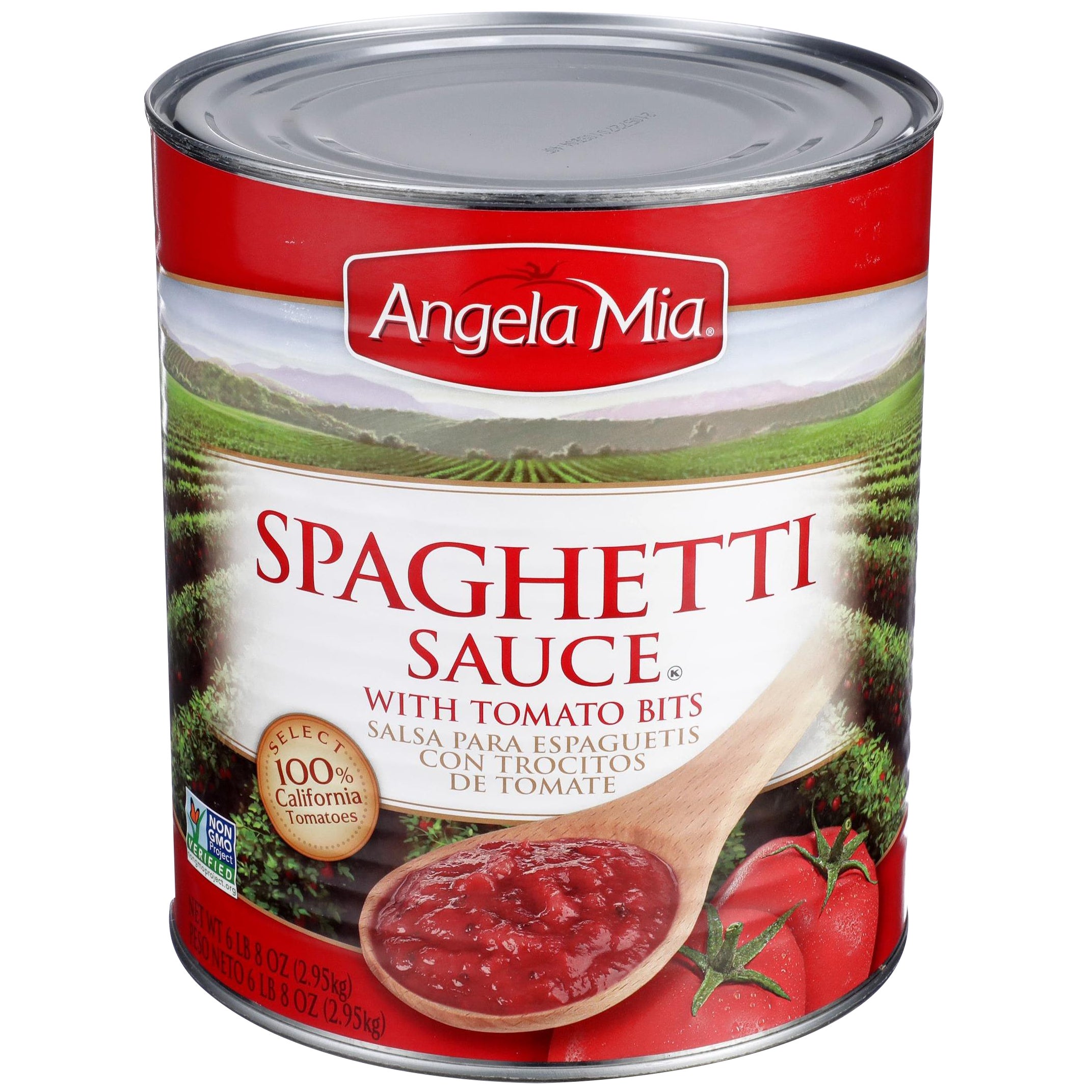 ANGELA MIA Spaghetti Sauce with Tomato Bits, #10 Can, 6/104 oz., 104 OZ