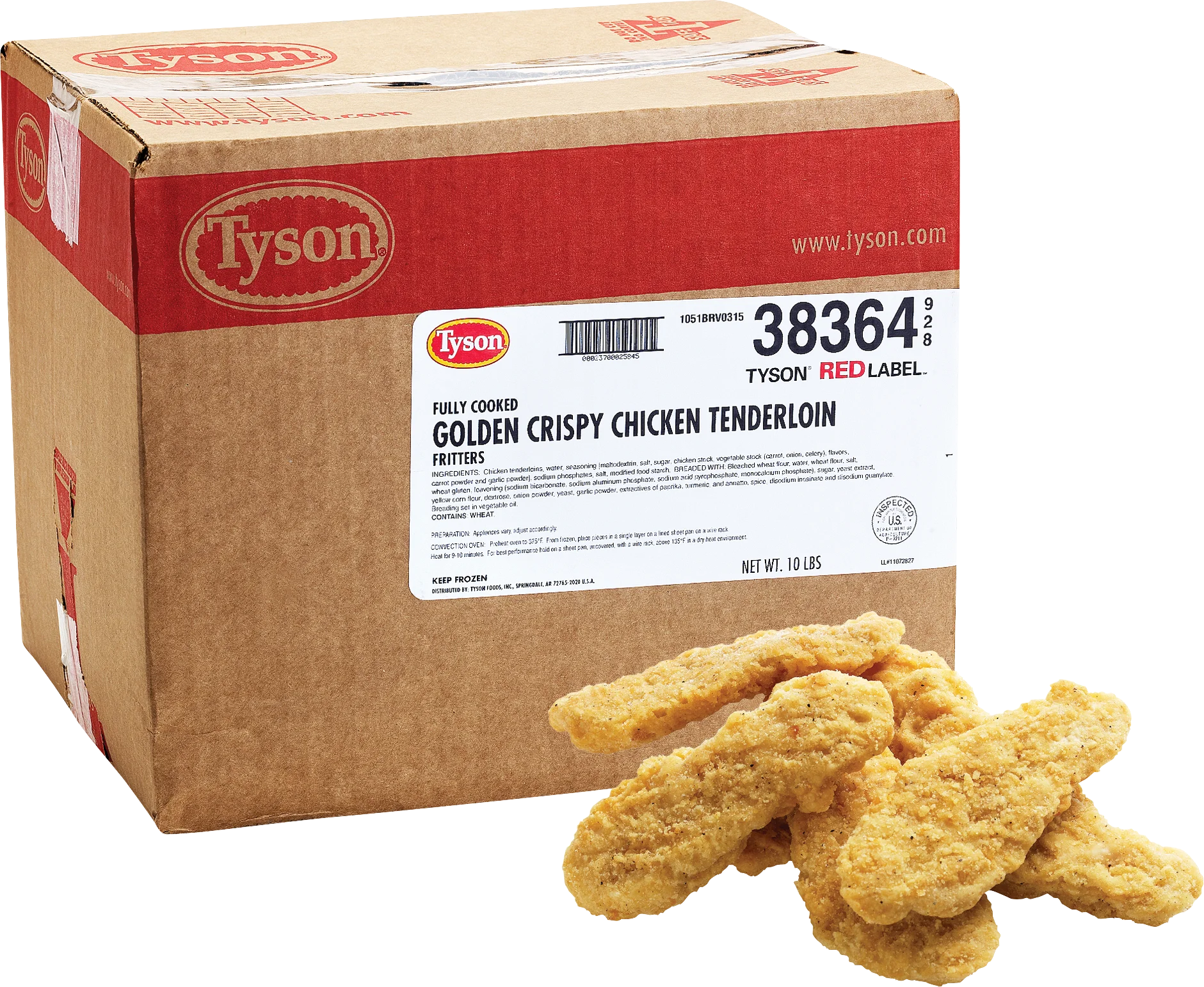 Tyson Red Label Golden Crispy Chicken Tenderloin Fritters