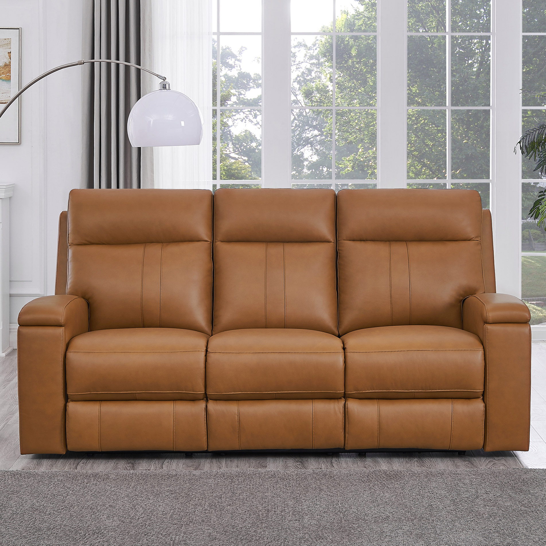 Prospera Home Frasier Top Grain Leather Power Reclining Sofa
