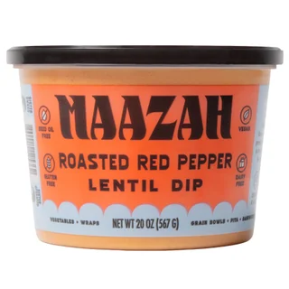MAAZAH LENTIL DIP ROASTED RED PEPPER 20 OUNCE CONTAINER
