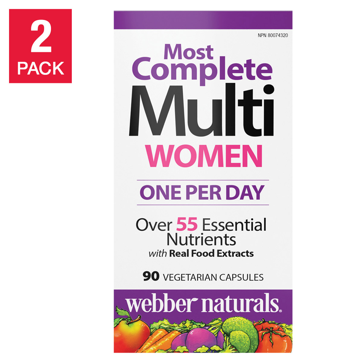 webber naturals Women’s Most Complete Multi - 2 x 90 vegetarian capsules