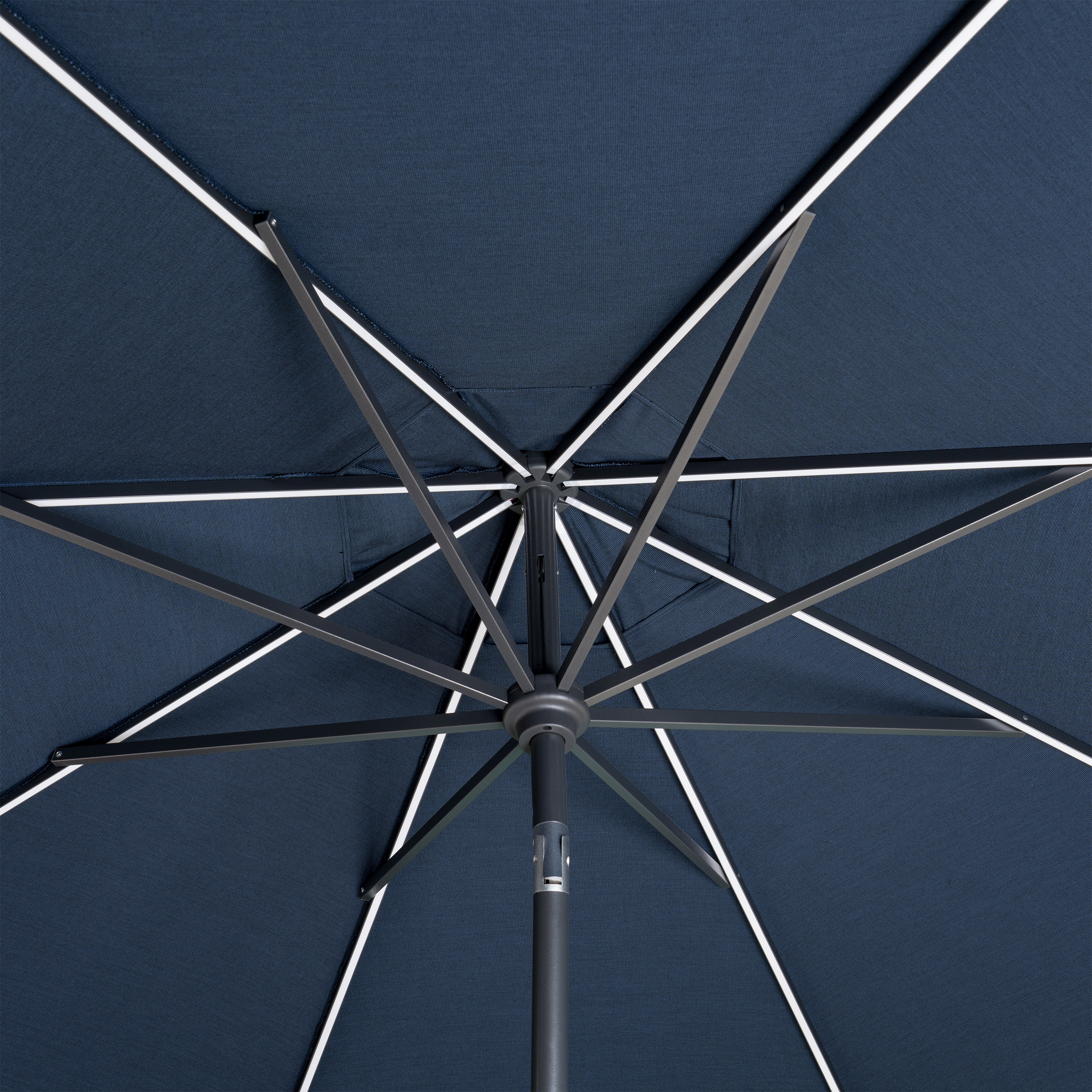 新品Sunvilla 10 'ラウンドソーラーLEDマーケットアンブレラ