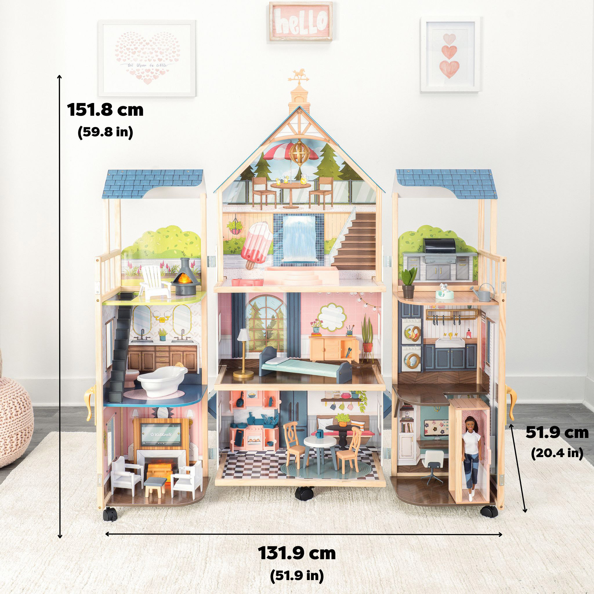 Kidkraft Best Buy Doll House KidKraft Uptown Wooden Dollhouse With