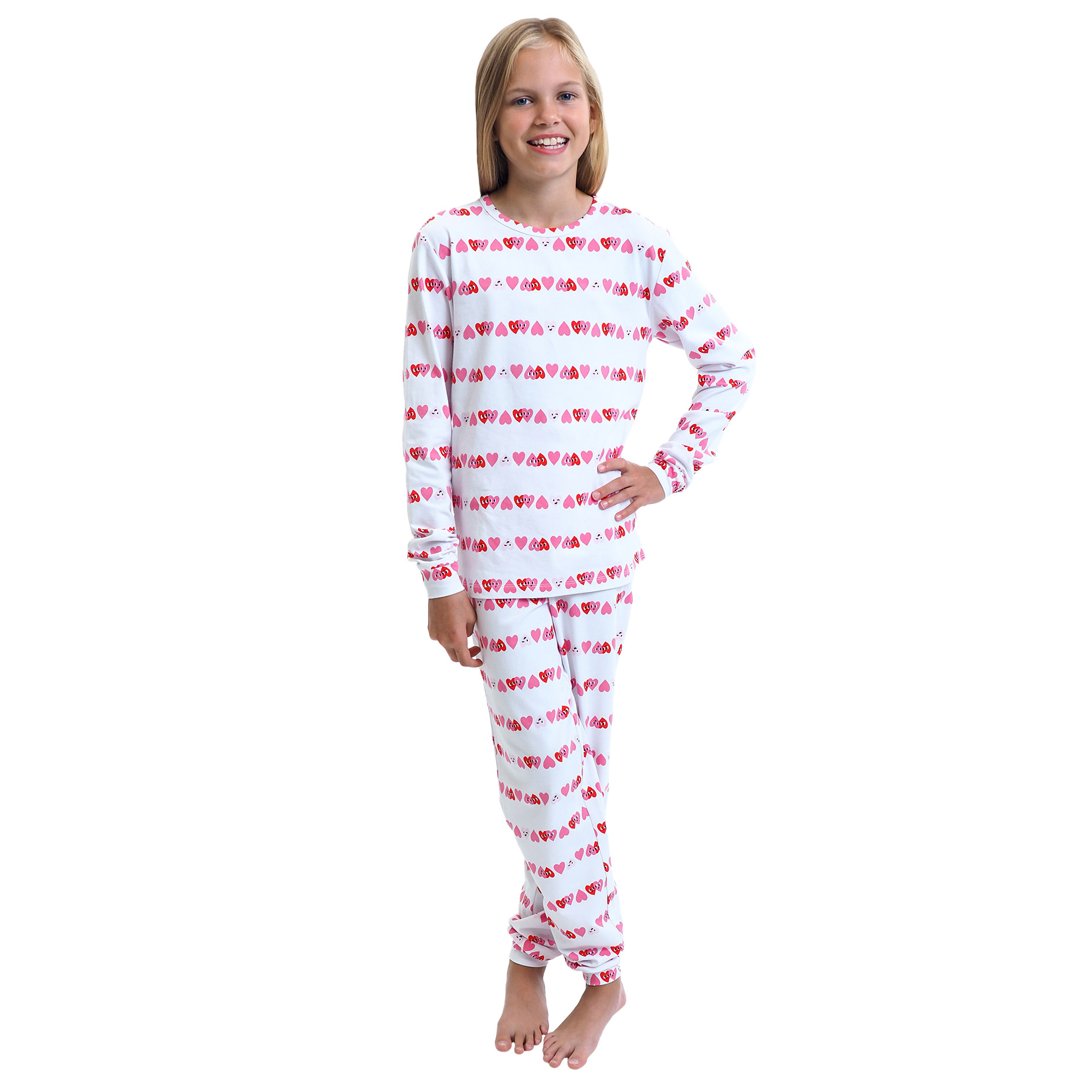 Kids Valentines Day Pajama Set, 2-piece