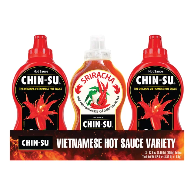 CHIN-SU VIETNAMESE HOT SAUCE 3 PACK 17.6 OUNCES EA
