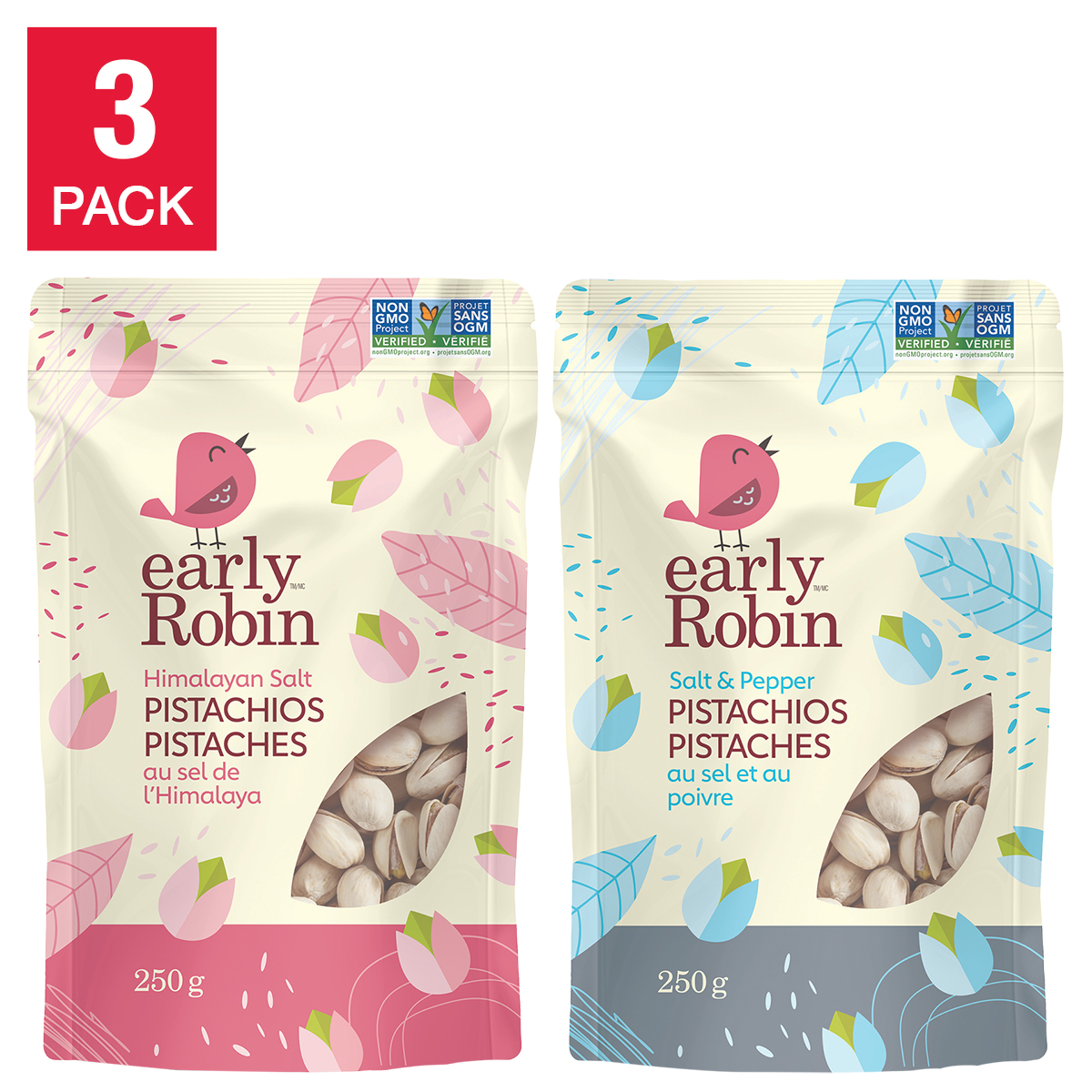Early Robin Pistachios, 6 × 250 g