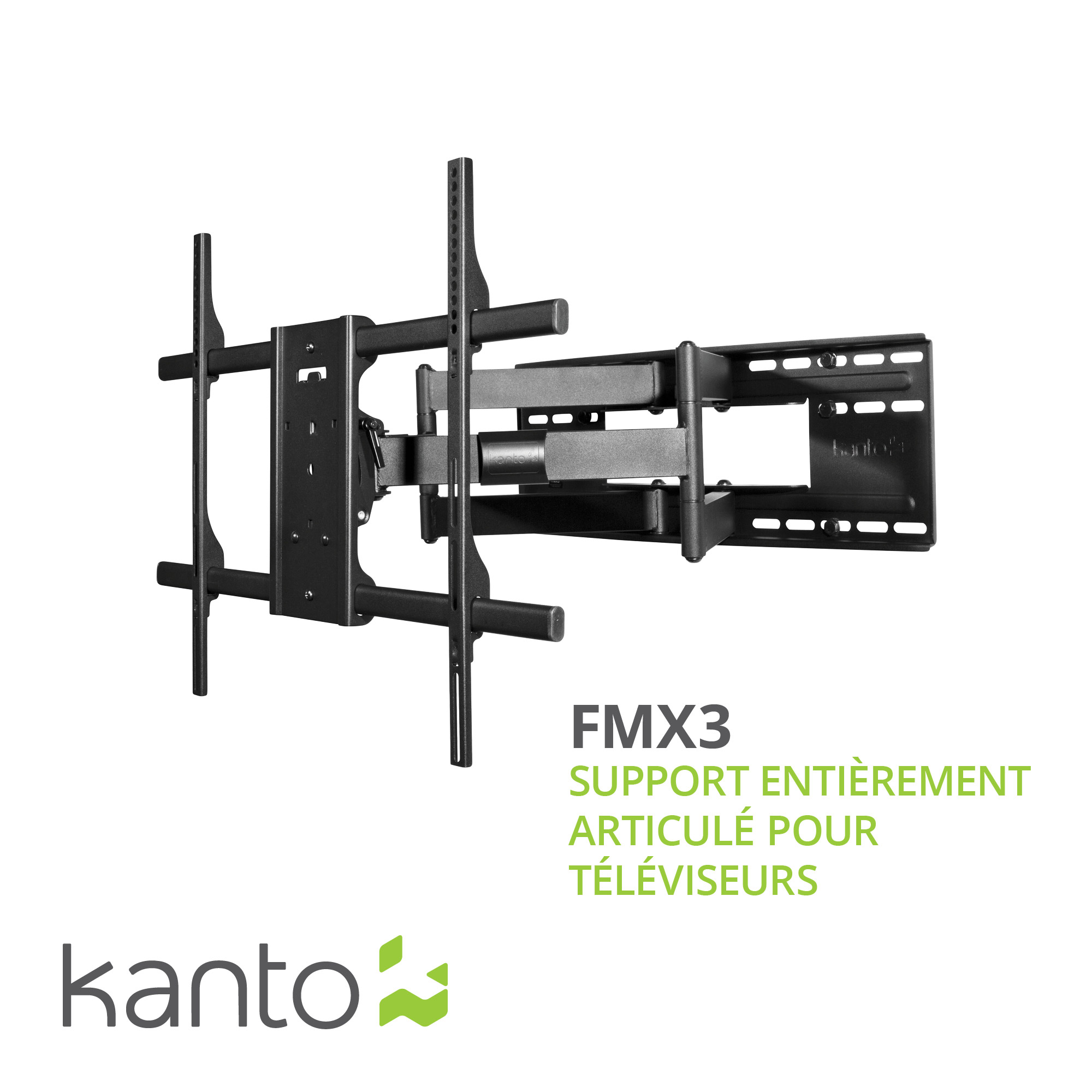 Kanto - Support mural articulé pour téléviseurs de 50 à 100 pouces