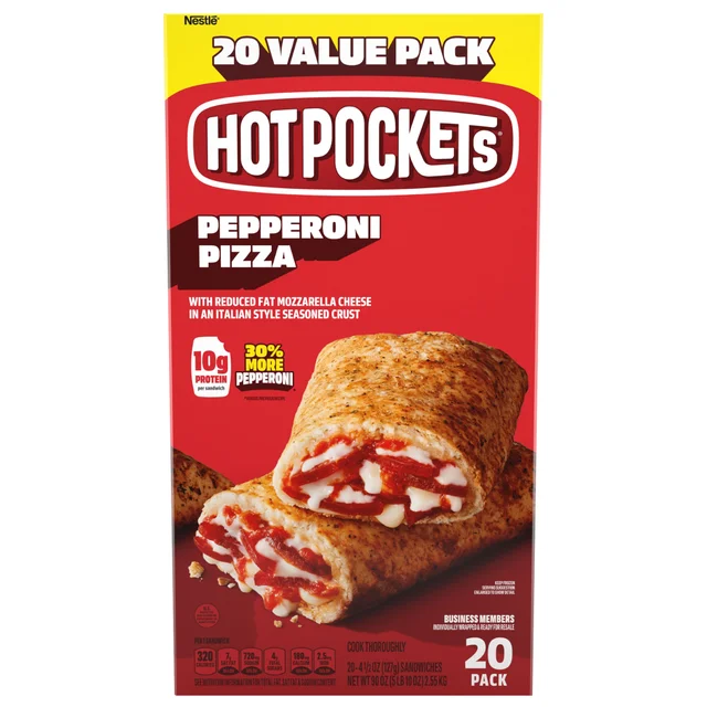 Hot Pockets, Pepperoni Pizza, 4.5 oz, 20-count