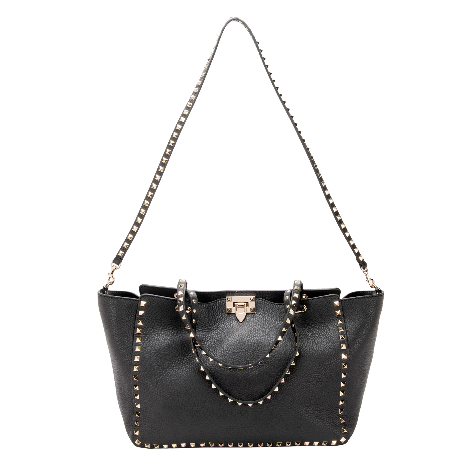 【未使用品箱付き】VALENTINO Black Rockstud　Bag 未使用品箱付き】VALENTINO Black RockstudBag