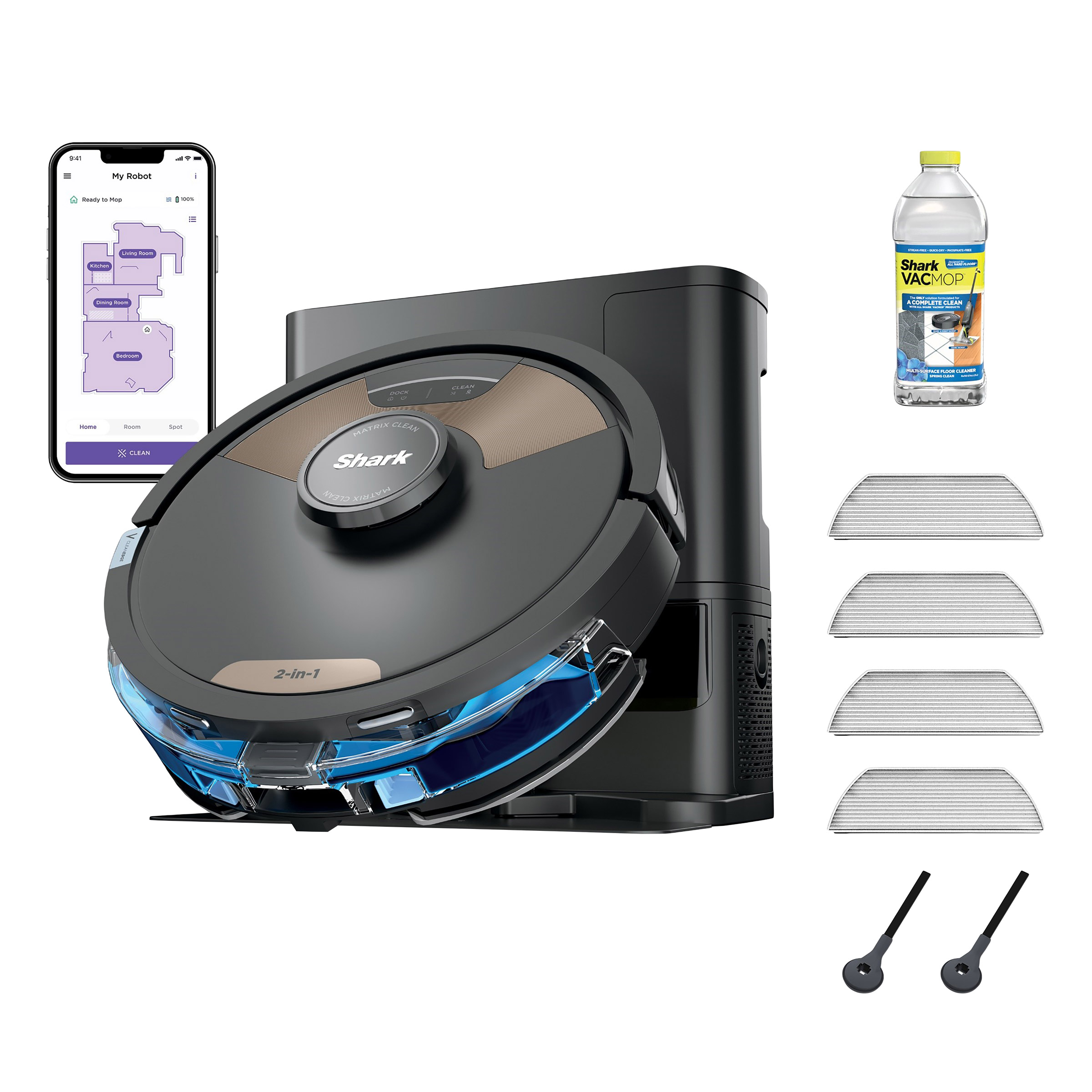 Shark Matrix Plus Robot Vacuum and Mop with Self-Empty HEPA Base