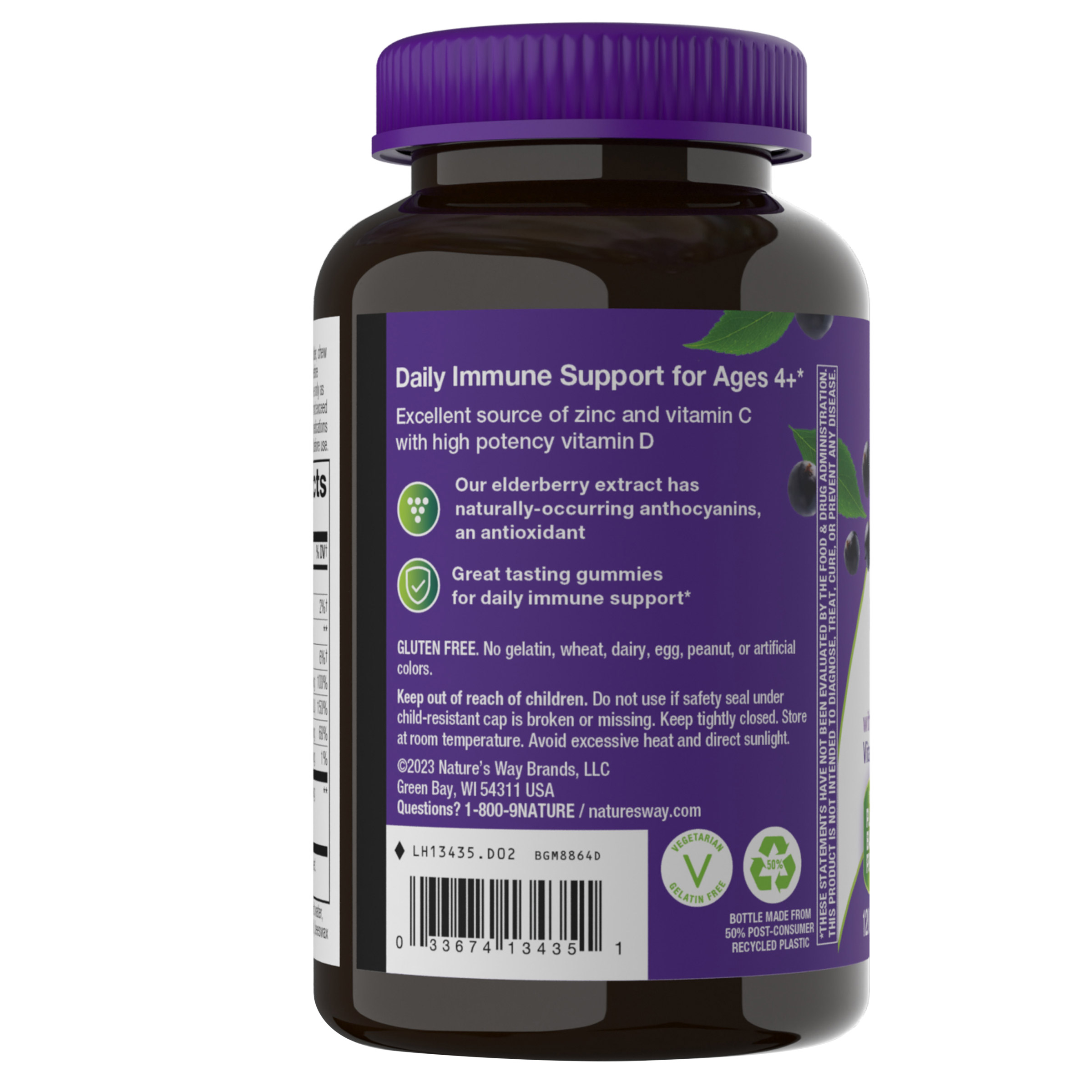 Wildberry様 Nature's Way Sambucus Elderberry with Vitamin C and Zinc, 120