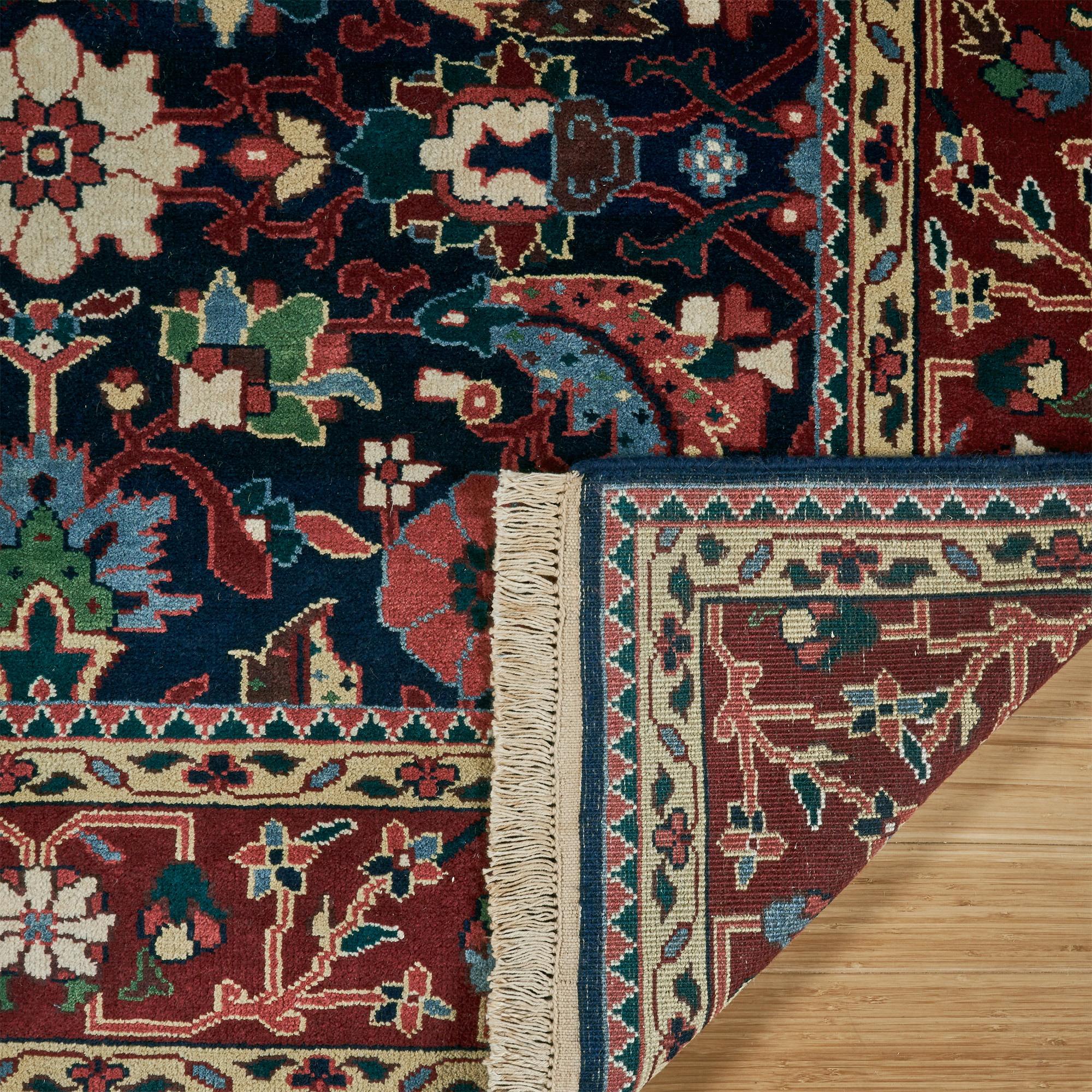 Chatsworth Hand Knotted Rug Collection, Beckley Park Blue | Costco
