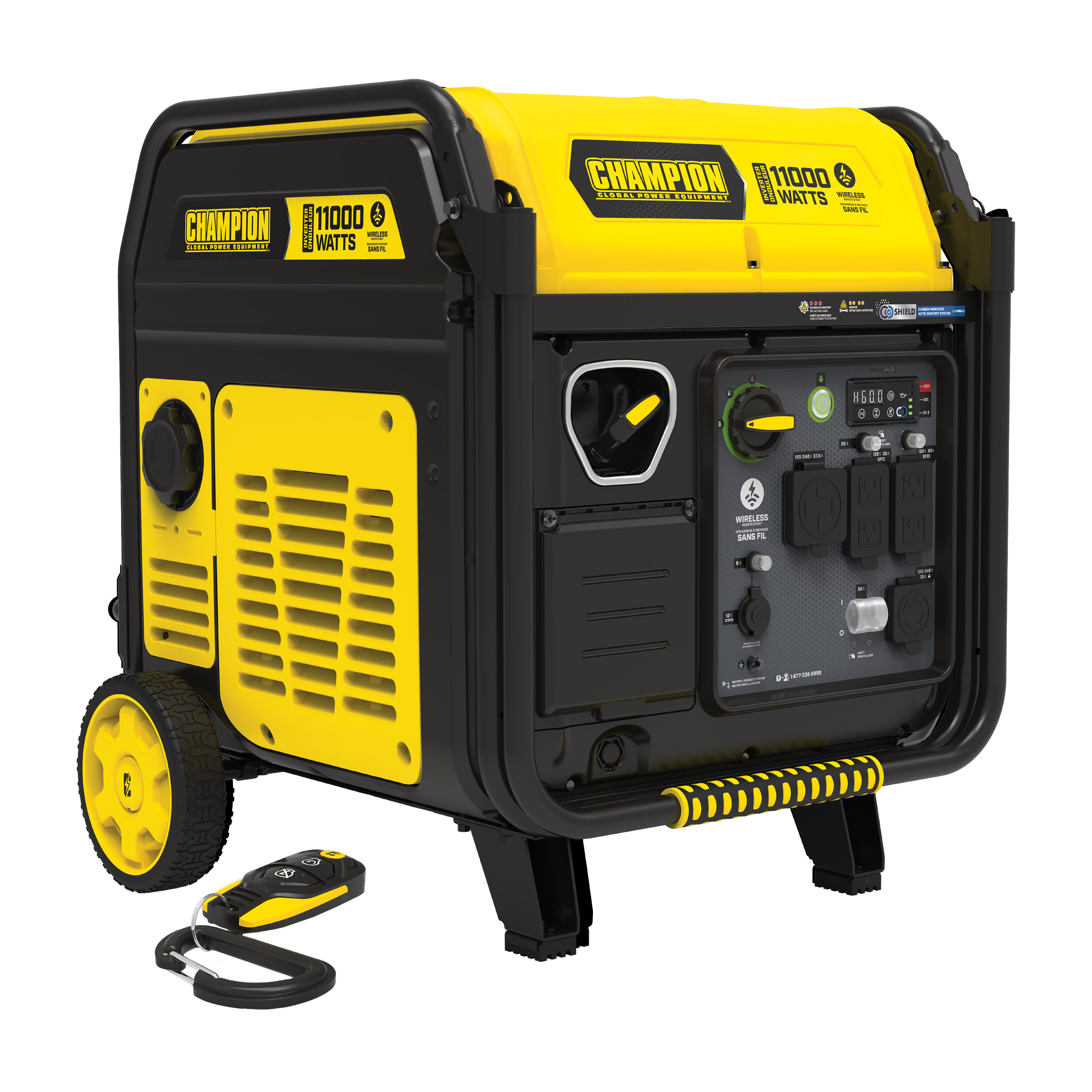 Champion 9,000W Running / 11,000W Peak Portable Inverter Generator with Quiet Technology and CO Shield
