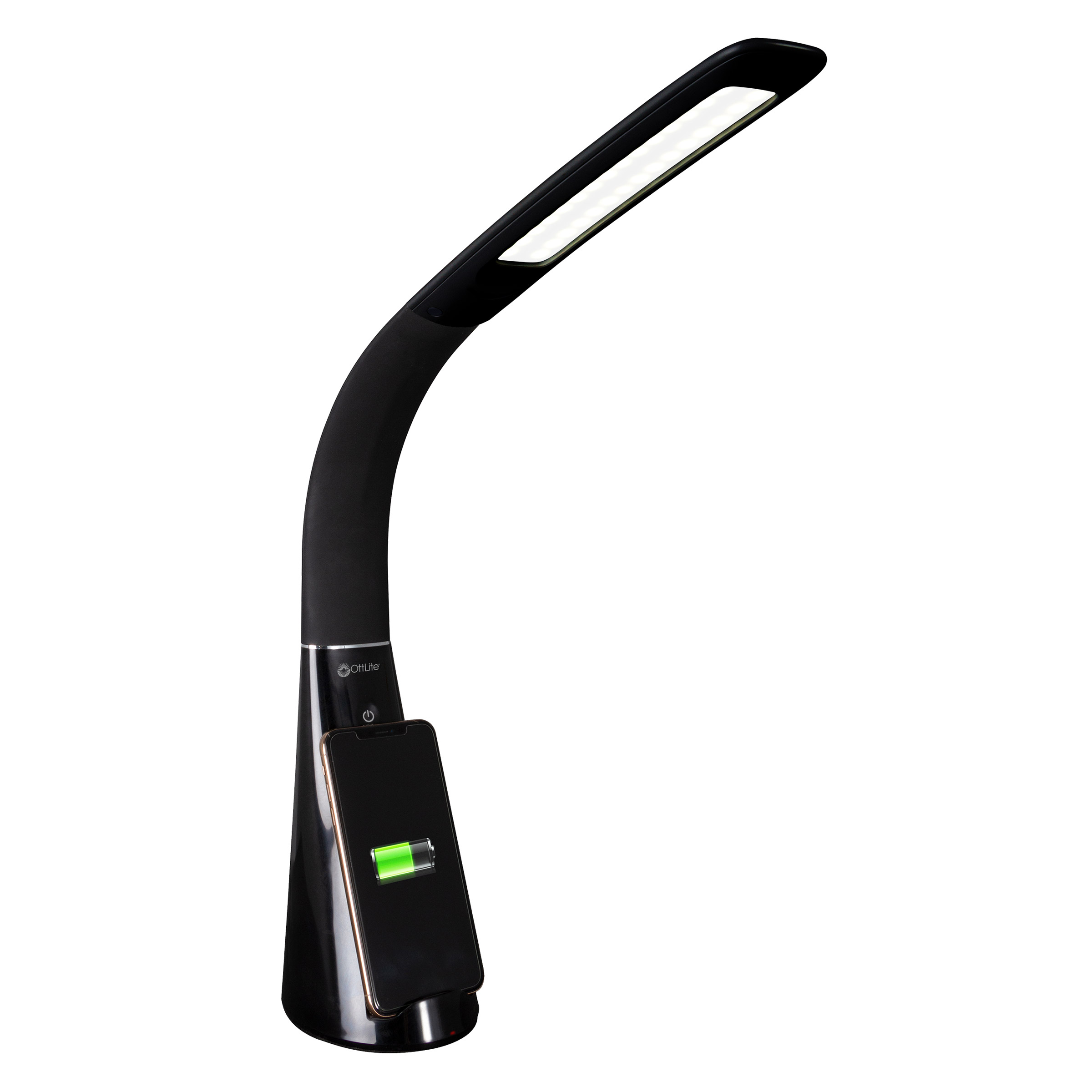 OttLite Wireless Charging LED Lamp with Phone Stand