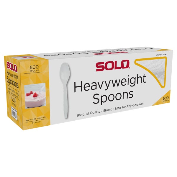 Solo Spoon - 1000/Carton - Spoon - Food - Disposable - White Solo Spoon - 1000/Carton - Spoon - Food - Disposable - White