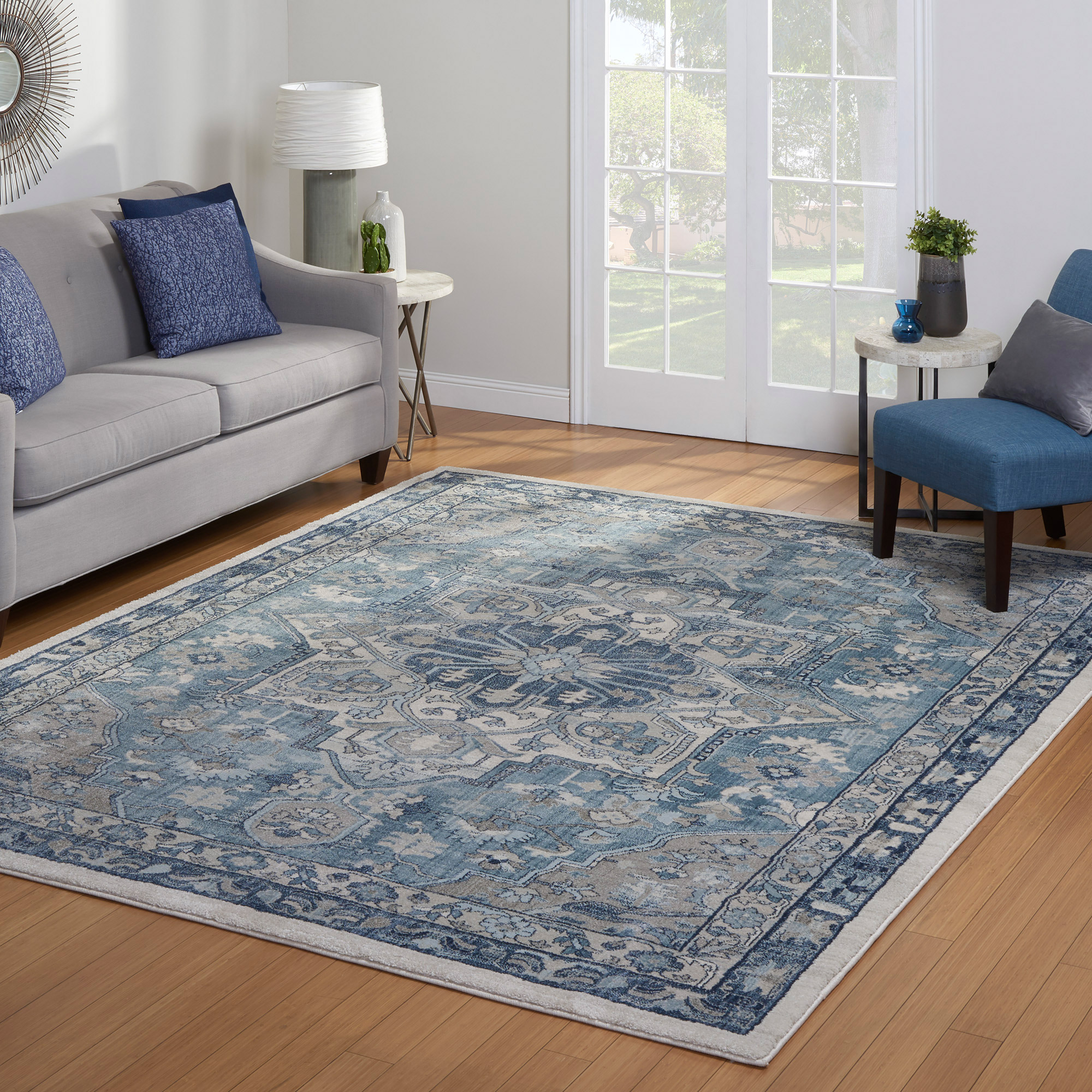 Gertmenian Bari Collection Martil Blue Indoor Area Rug | Costco