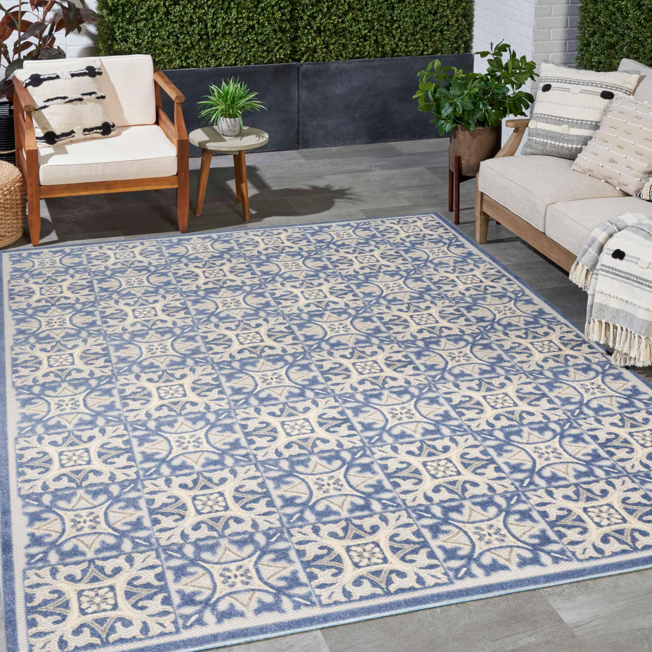 Nourison Veranda Indoor/Outdoor Area Rug, Casablanca | Costco