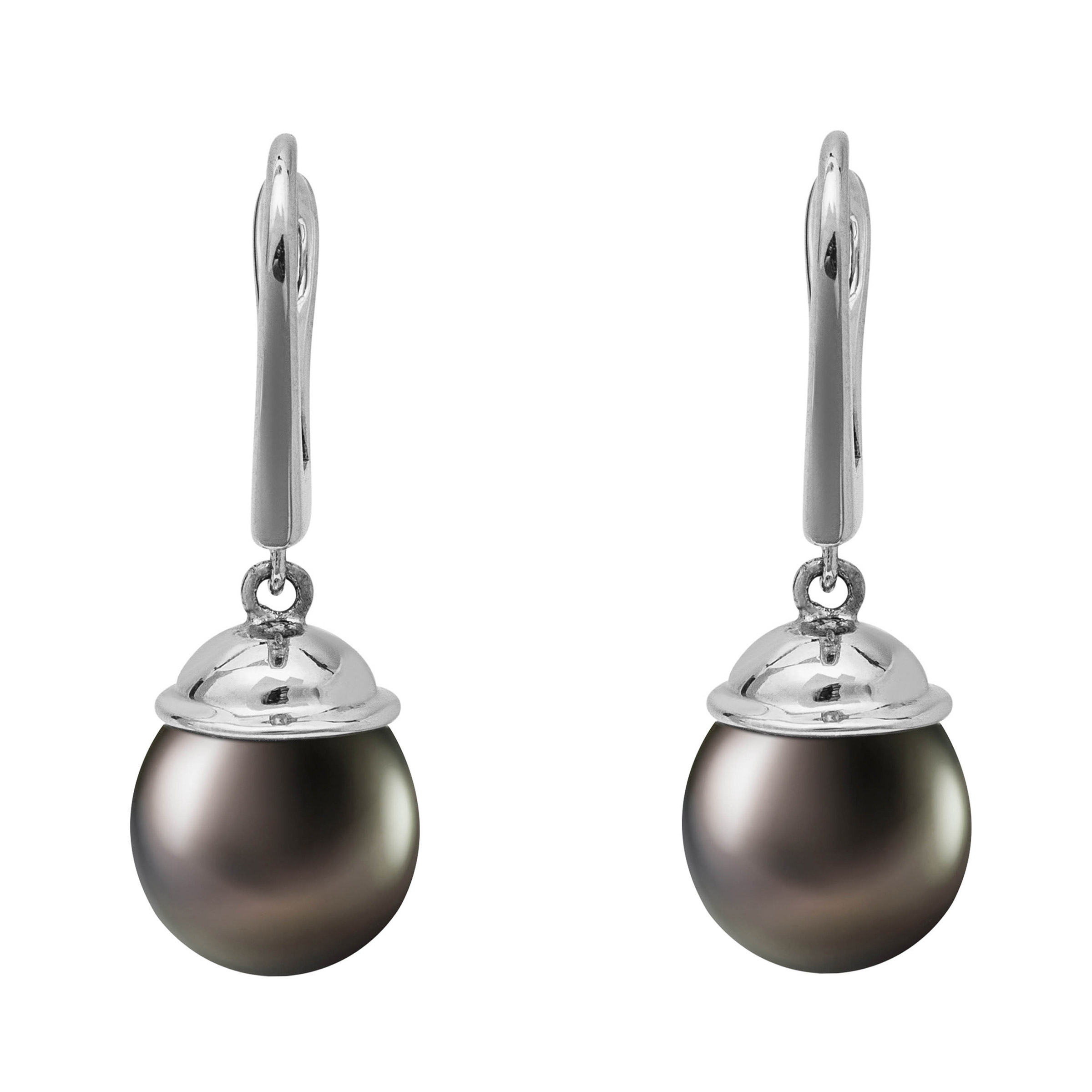 9 – 9.5 mm Cultured Tahitian Pearl Earrings