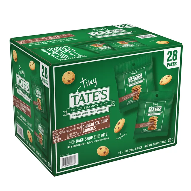 TATE'S BAKE SHOP TINY TATE'S CHOC CHIP 28 COUNT 1 OUNCE EACH