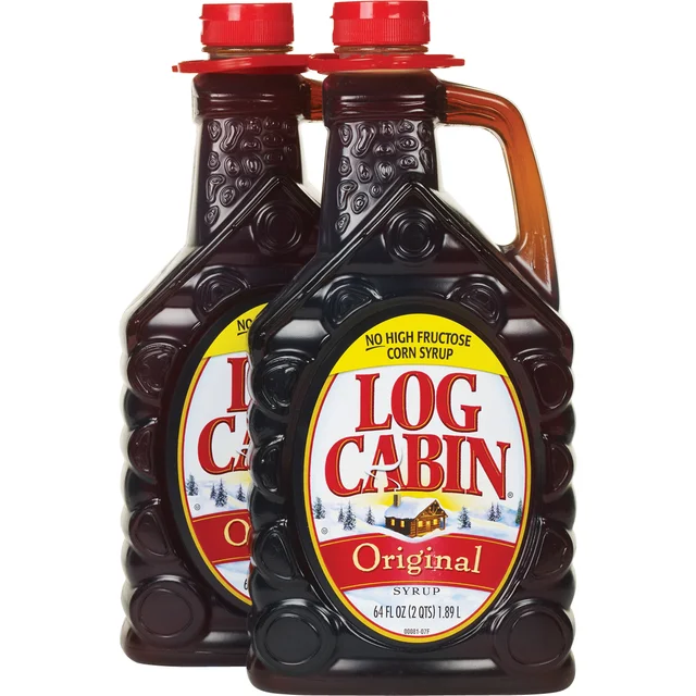 LOG CABIN ORIGINAL SYRUP 2/64 FL OZ (4 QTS)