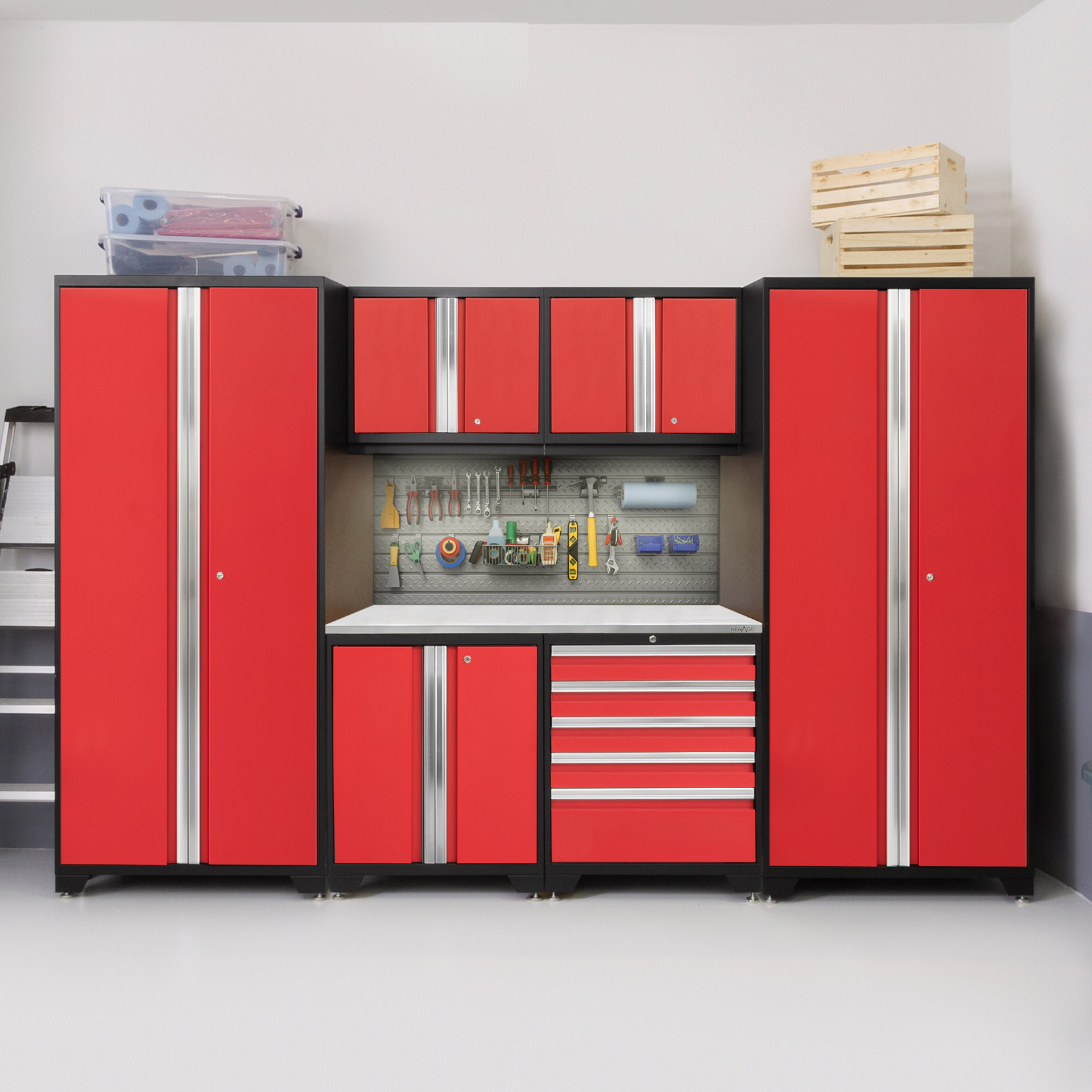 NewAge Products Pro 3.0 Series Storage Cabinet 7-piece Set