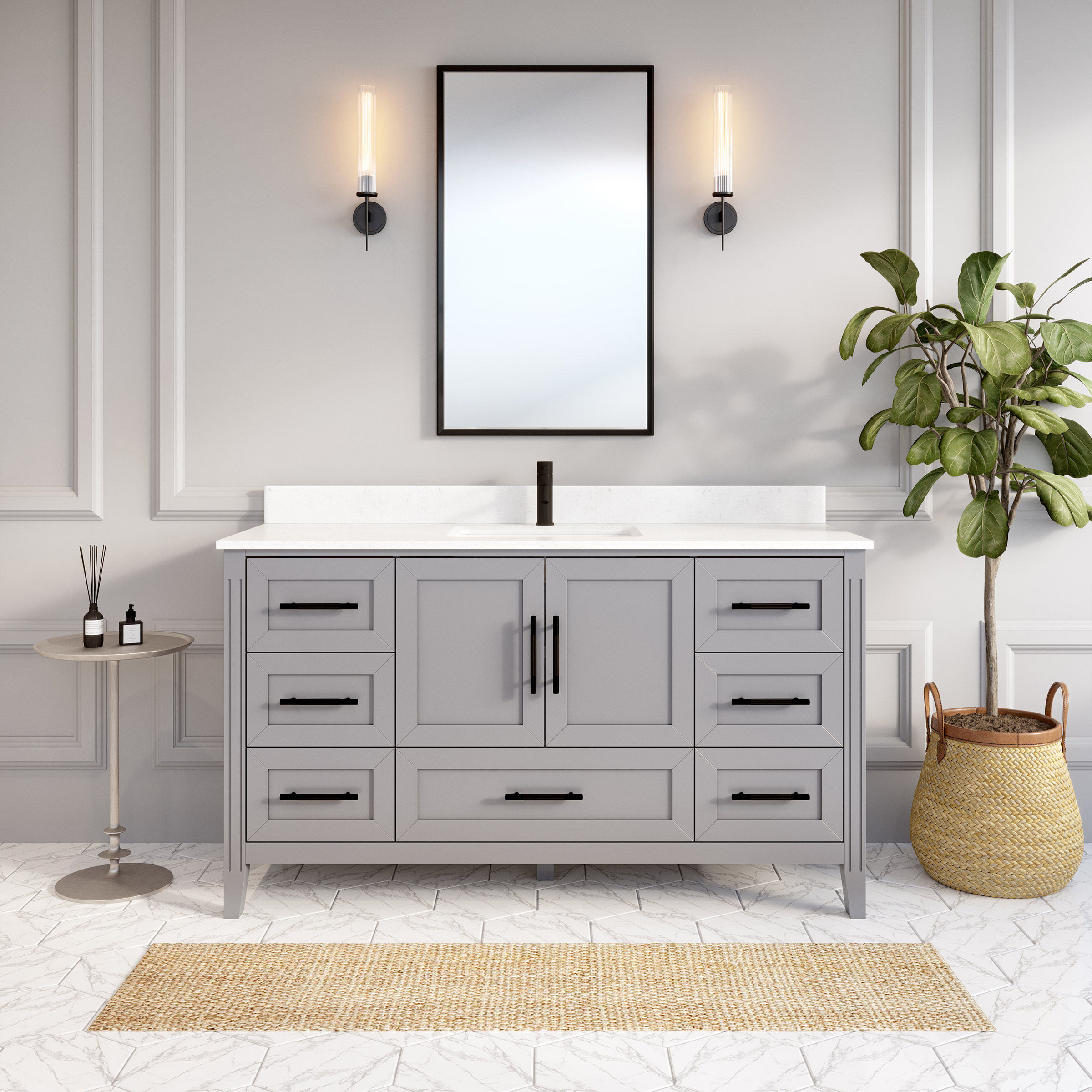 Hudson Gray Bath Vanity by Studio Bathe