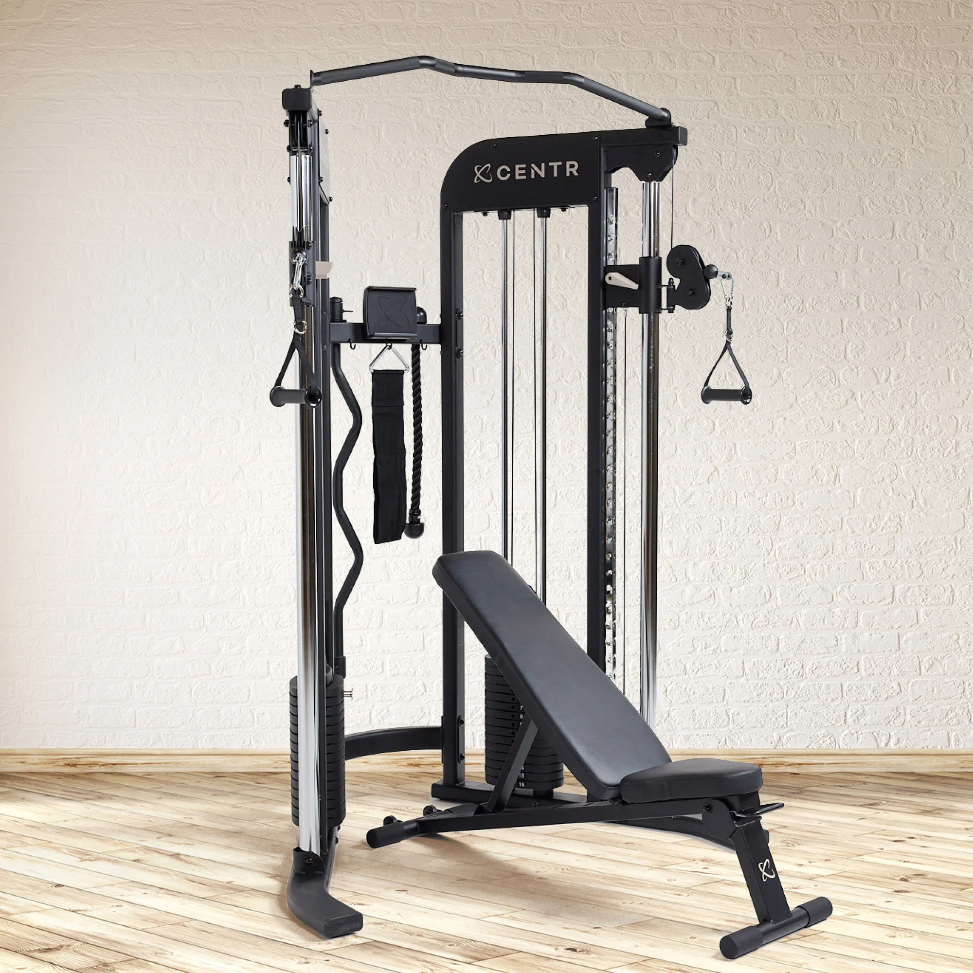 Centr 2 by Inspire FTX Functional Trainer with Folding Bench and 1