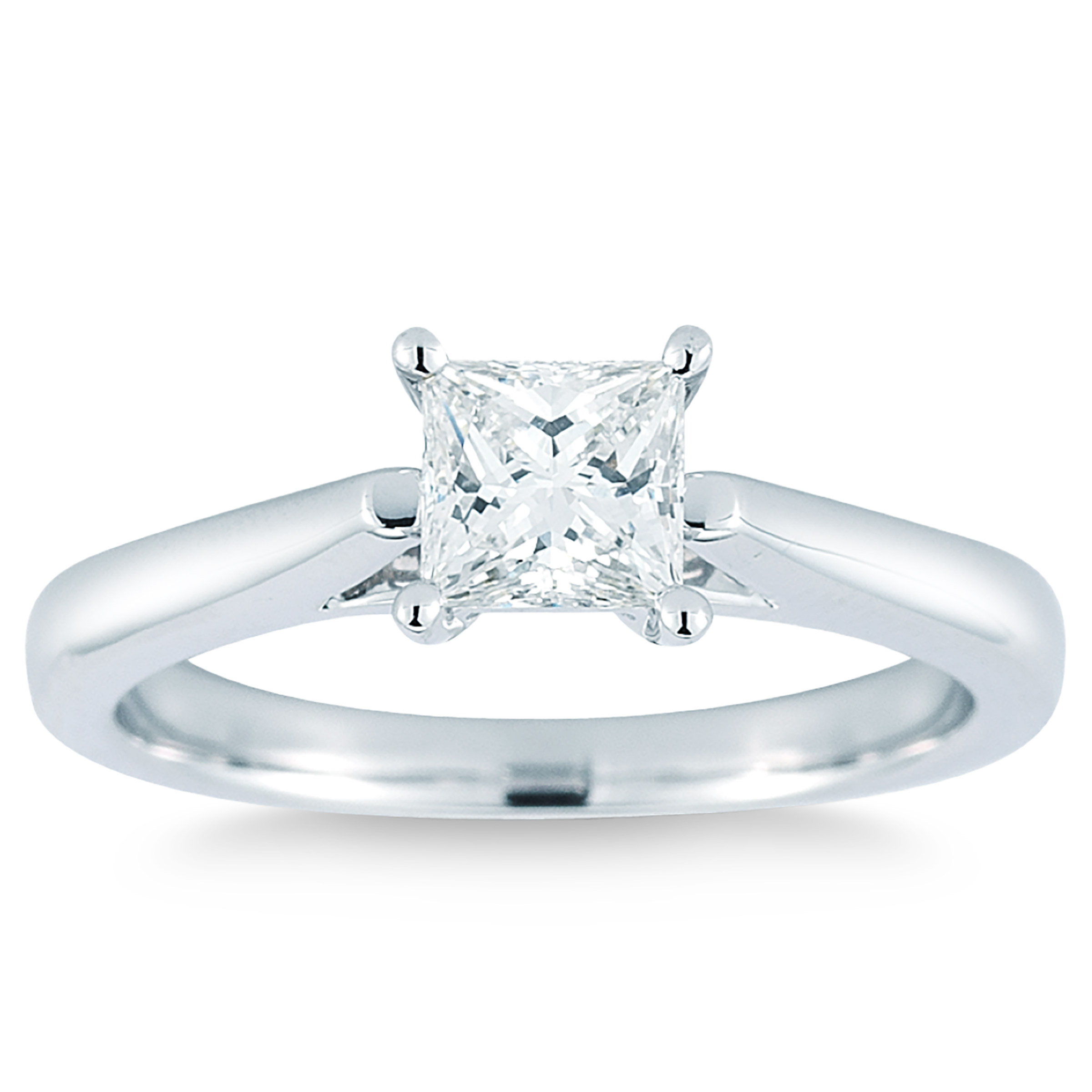 Princess Cut Diamond Solitaire Ring (0.70 ct)